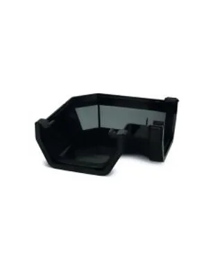 Square Gutter Bend - Black - 114mm x 90