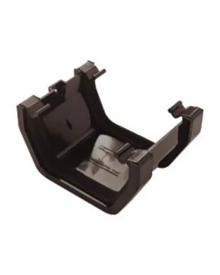 Square Gutter Union - Black - 114mm