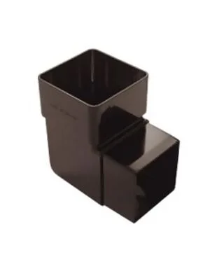 SQ. D/Pipe Bend - Black - 65mm x  92.5°