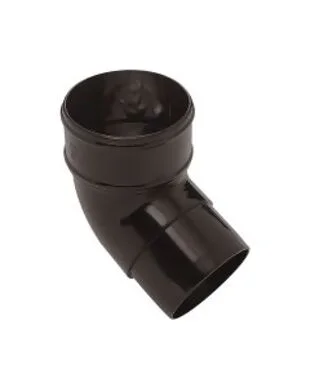 Round D/P Bend Black - 68mm x 112.5°