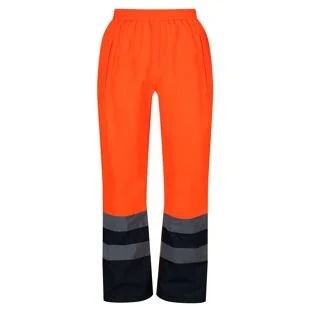 Regatta Hi-Vis Pro Insulated Overtrousers Orange