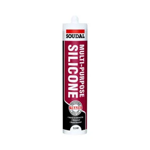 Soudal Clear Silicone Multi Purpose Sealant with Fungicide