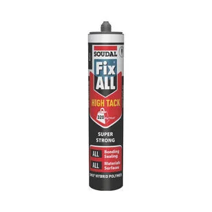 Soudal Fix All High Tack Adhesive & Sealant 290ml Black