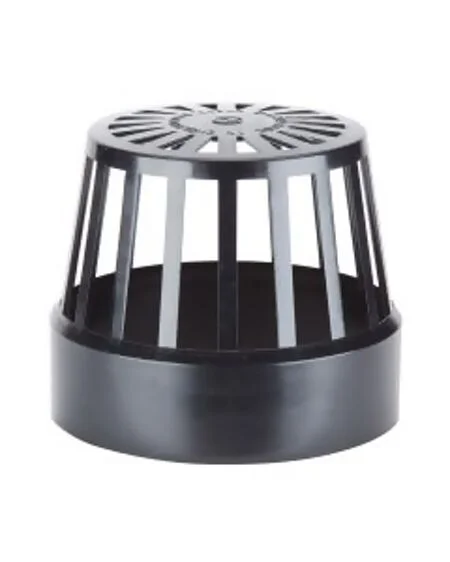 Vent Terminal - Black - 110mm