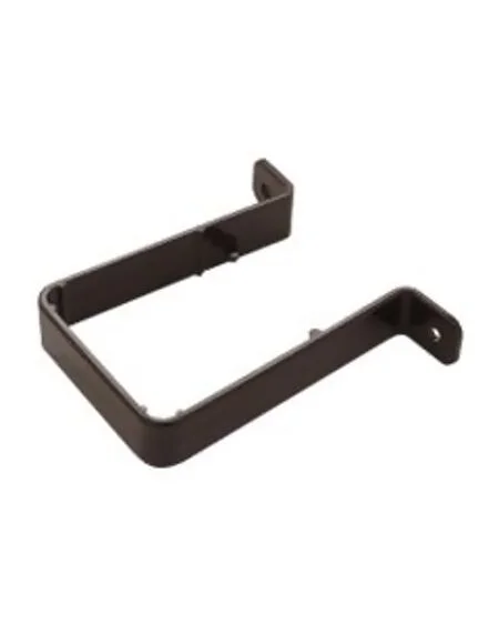 Square Downpipe Clip - Black - 65mm