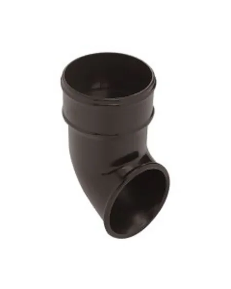 Round Downpipe Shoe Black - 68mm
