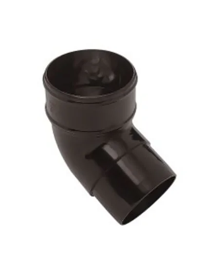 Round D/P Bend Black - 68mm x 112.5°