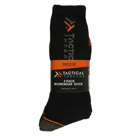 Regatta Tactical Sock 3 Pack Black