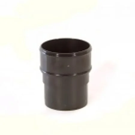 Round Downpipe Socket Black - 68mm