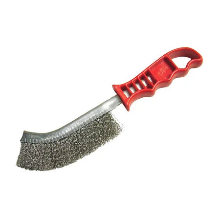 Faithfull Wire Scratch Brush Steel Red Handle FAIWBHANDS