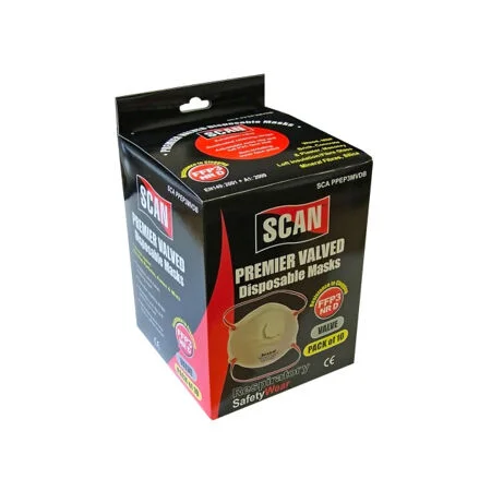 Moulded Disposable Valved Masks FFP3 (Pack 10)