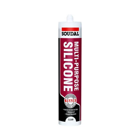 Soudal Clear Silicone Multi Purpose Sealant with Fungicide
