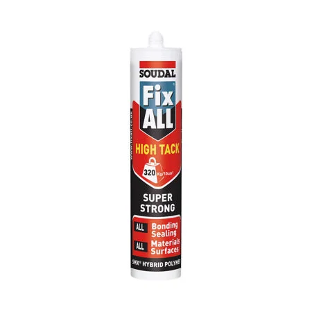 Soudal Fix All High Tack Adhesive & Sealant 290ml Grey