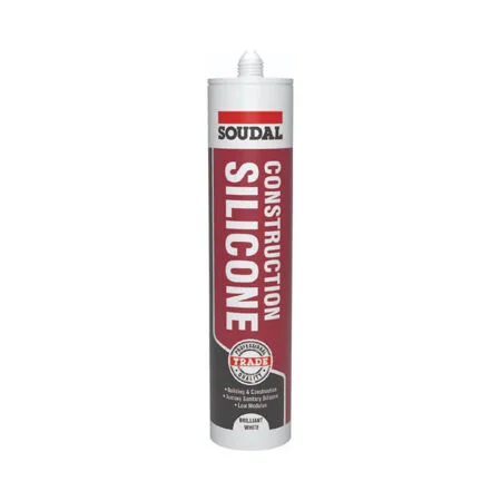 Soudal White Silicone Multi Purpose Sealant with Fungicide