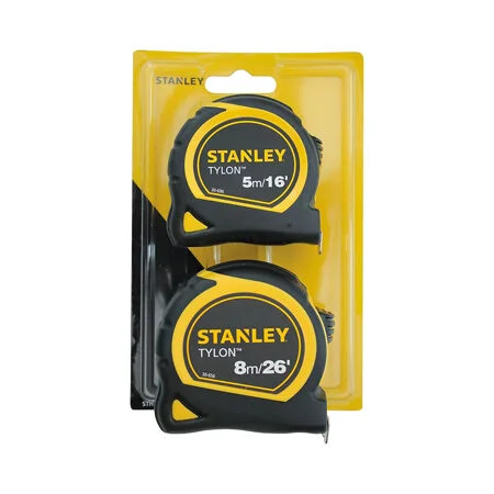 Stanley Tylon Tapes 5m and 8m Twin Pack STA030696N