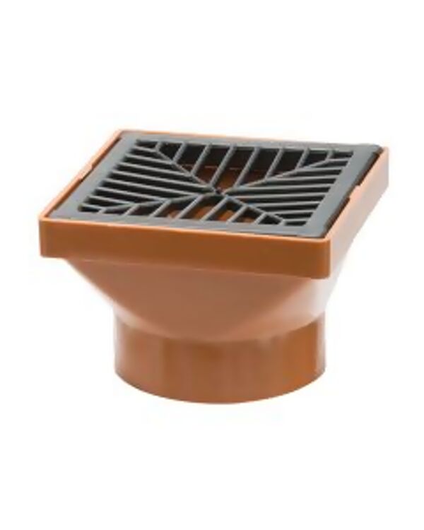 110MM SQ.DRAIN HOPPER HEAD S/E
